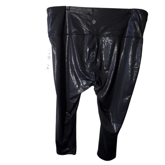 VOGO Athletica metallic active workout exercise athletic leggings plus size 3X - Picture 2 of 6
